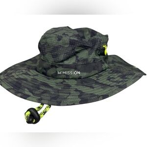 Mission COOLING ANYWHERE BOONIE BUCKET HAT Green Camouflage OSFM